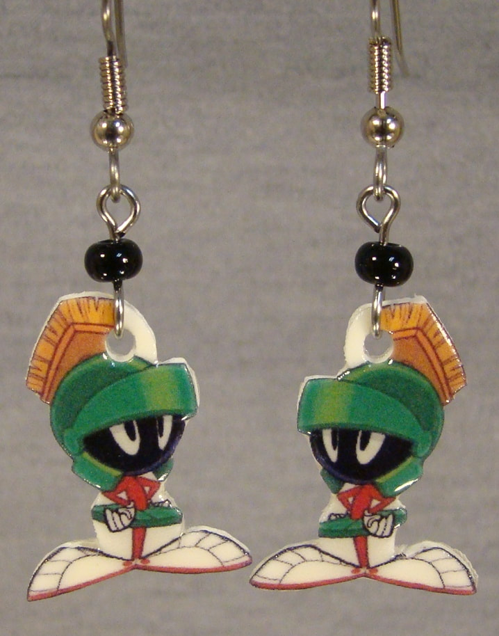 Marvin the Martian earrings